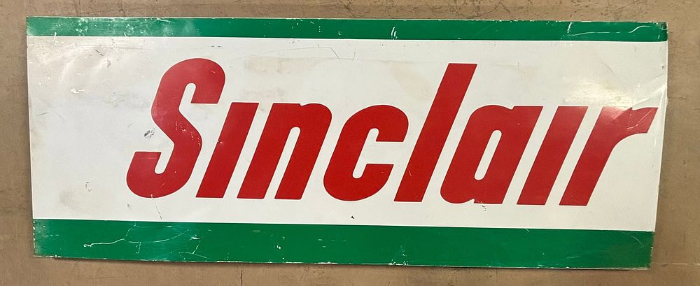 Lot 204: Sinclair 8' SST Painted Metal Gas Service Station Advertising Sign #1