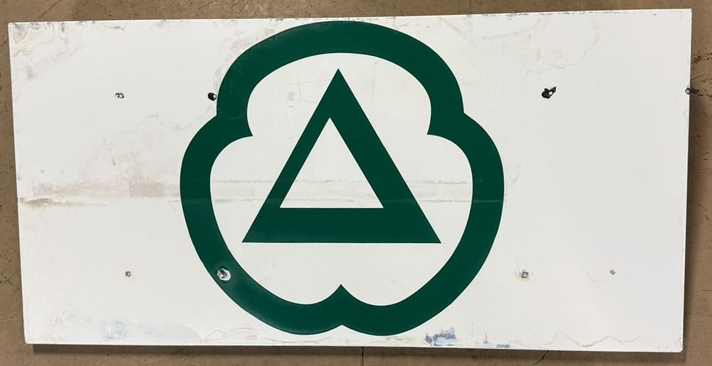 Lot 249: Cities Service SSP Clover Porcelain Gas Service Station 43" Awning Sign