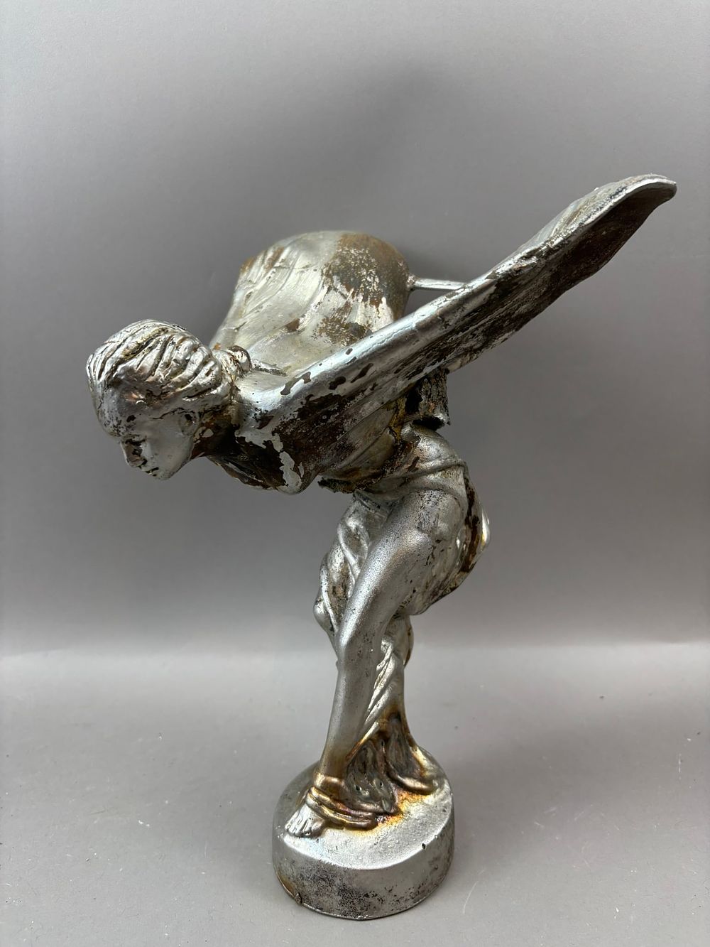 Lot 285: Original Antique Rolls Royce 12" Unfinished Trophy Topper Ca. 1920s