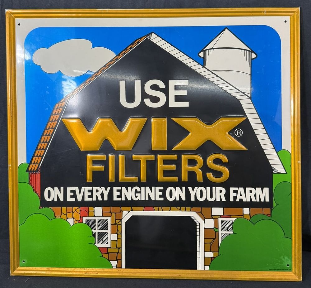 Lot 267: Use Wix Filters On Every Engine On Your Farm SST Tin Sign