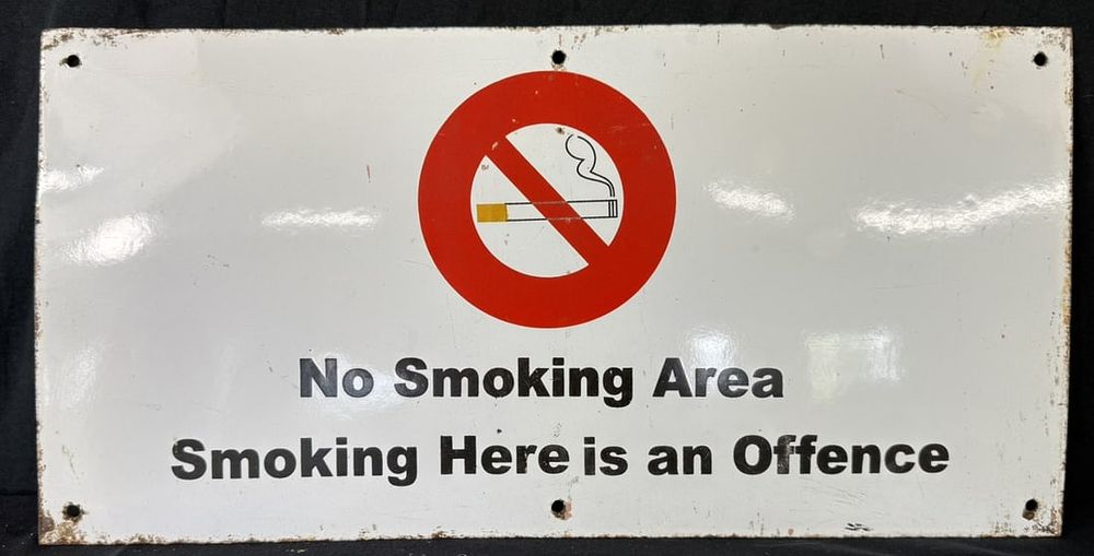 Lot 466: No Smoking Area "Smoking Here Is An Offence" SSP Sign