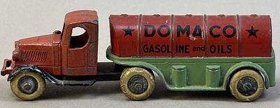 Domaco Gasoline Oils Tanker Tin Litho Tootsie Toy. Please make sure you view all photos and ask 