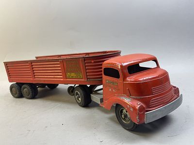 Early Smith Miller Steel Cargo Company Semi Truck. Please make sure you view all photos and ask 