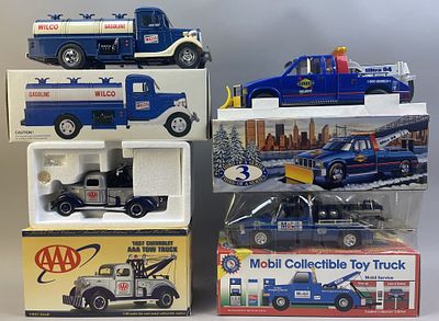 4 Gasoline & Oil Collector Tank Tow Trucks Wrecker. Please make sure you view all photos and ask 