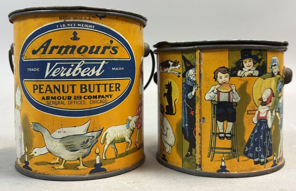Lot 204: Pair Armour's 1 lb & 12oz Veribest Peanut Butter