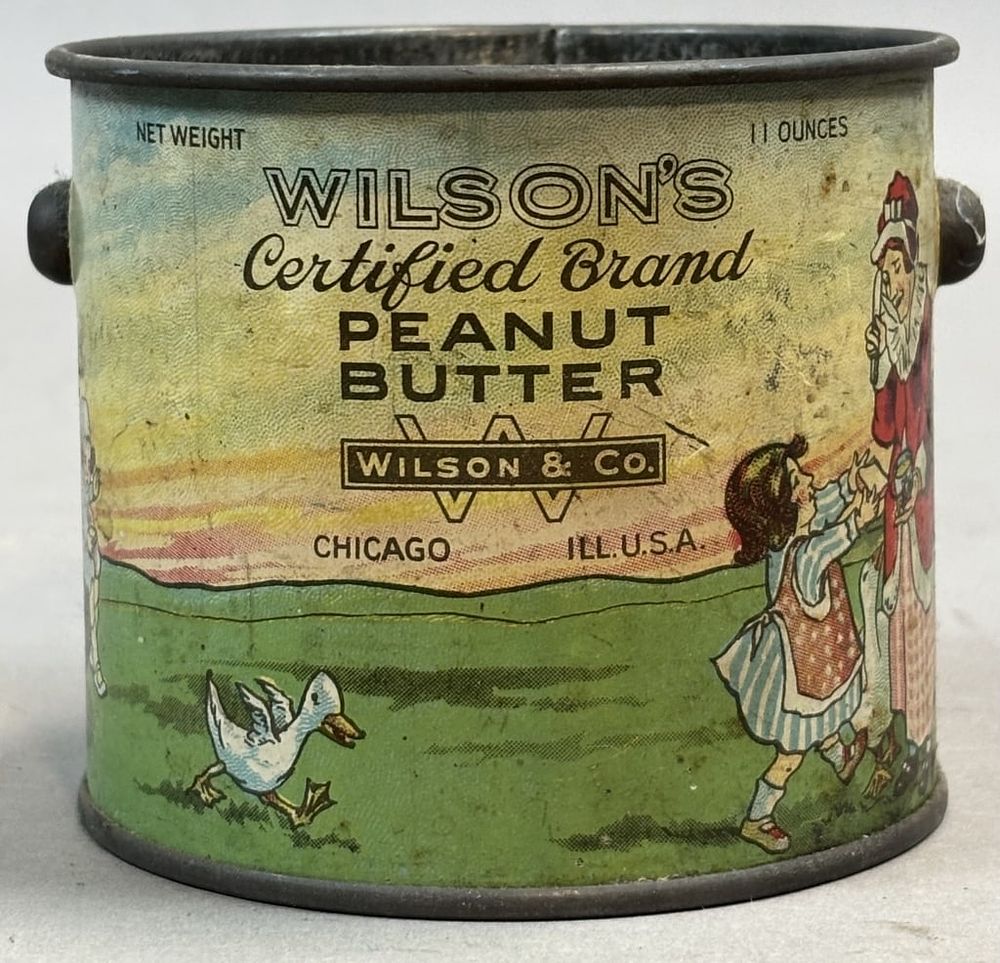 Lot 212: Wilson's 11oz Peanut Butter Tin Chicago Illinois