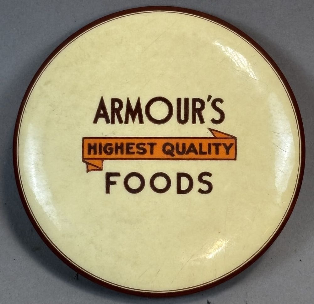 Lot 229: Armour's Highest Quality Foods Advertising Mirror
