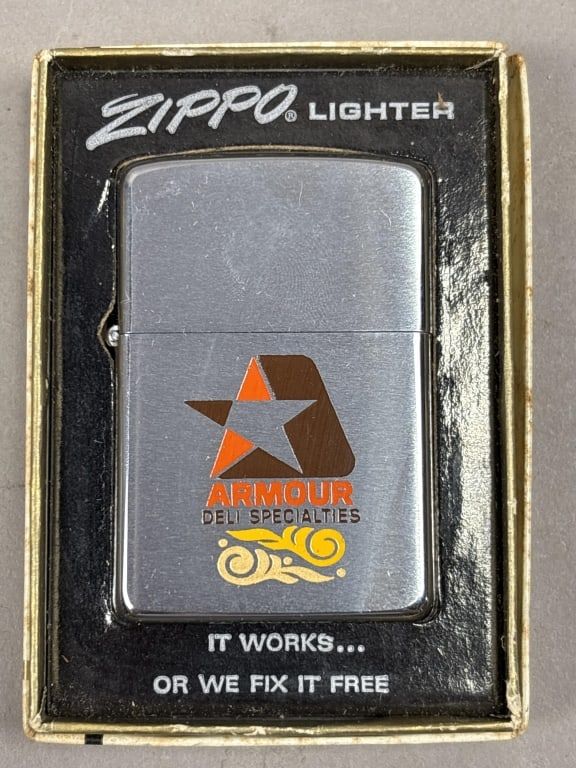 Lot 257: Armour Deli Specialties Zippo Lighter