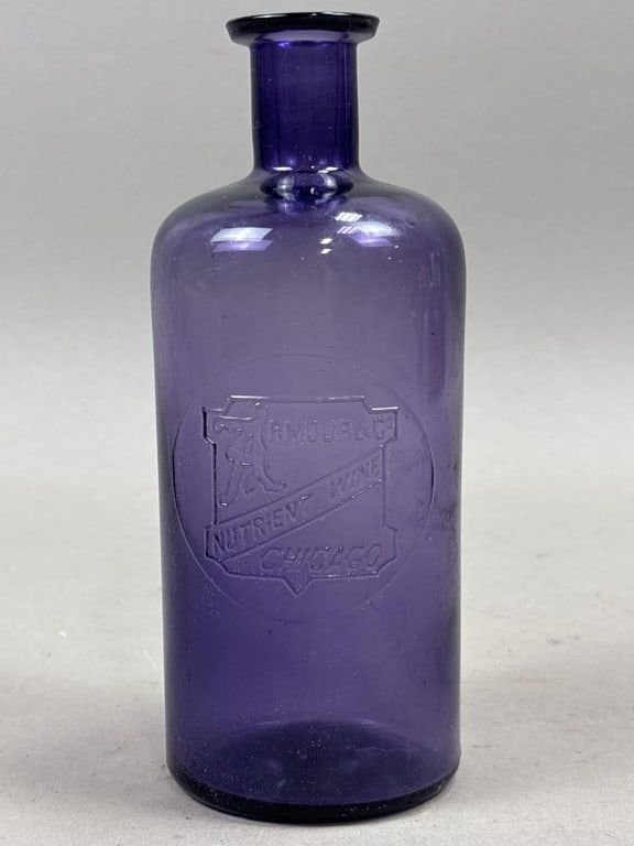 Lot 291: Armour's Nutrient Wine Chicago Purple Glass