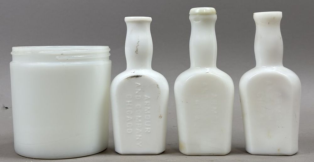 Lot 321: Lot of 4 Armour and Company Porcelain Bottles