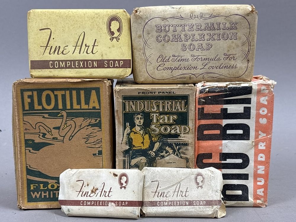 Lot 326: 7 Antique Original Armour's Soaps Flotilla Big Ben