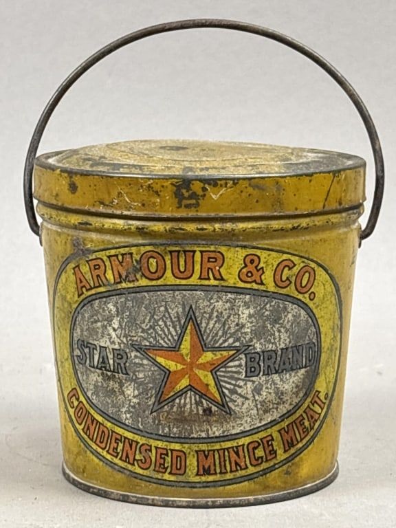 Lot 370: Armour & Co Condensed Mince Meat Tin Bucket