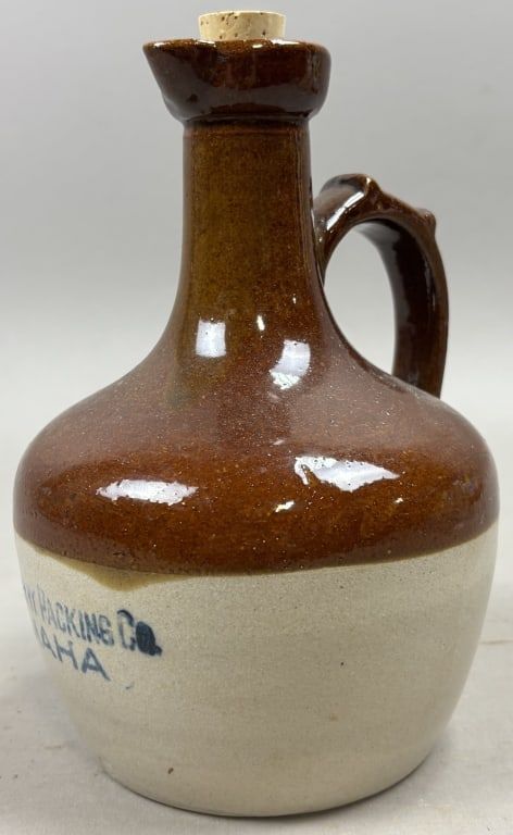 Lot 383: The Cudahy Packing Co Omaha Stoneware Pitcher