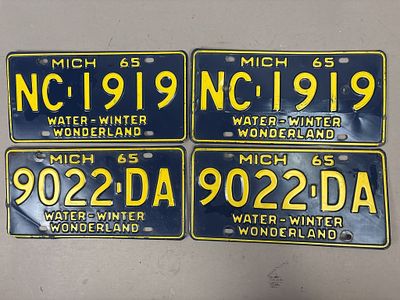 2 Pairs 1965 Water Winter Wonderland Michigan. See all photos as a better idea of condition. 