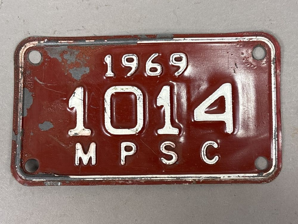Lot 192: 1969 Michigan Public Service Commission Plate