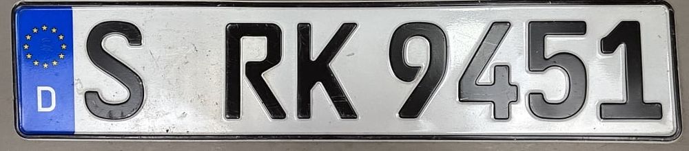 Lot 212: Sweden SRK9451 Swedish License Plate Tag