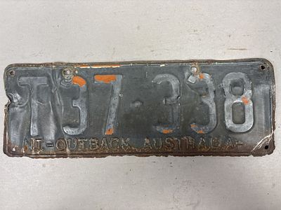 Australia Outback NT T37-338 License Plate. See all photos as a better idea of condition. 