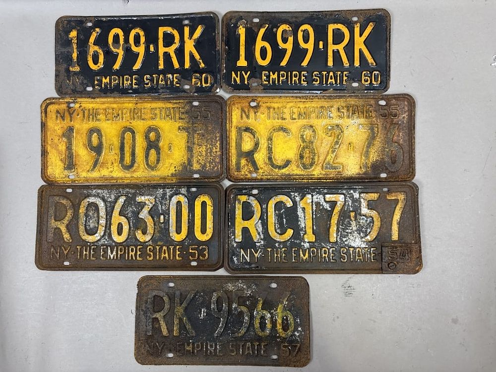 Lot 237: Lot of 7 50s 60s New York Empire State Plates
