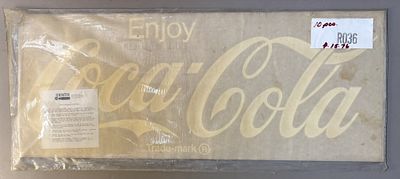 NOS Lot 10 ENJOY COCA COLA 24"x10" Stickers. Great original NOS lot of stickers. Condition: 