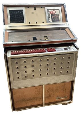 ROWE AMI Stereo Round 45 RPM Jukebox WORKS. Great original Rowe AMI Stereo. Works, but needs to 
