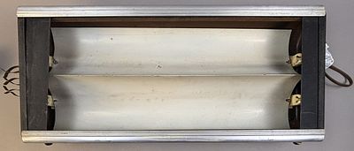 Vintage 50s Fluorescent Lighted Advertising Sign. See all photos - untested as we dont have the 