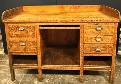 Antique 5 Drawer Original Jewelers Desk Cabinet. Incredible original desk from a jewelry store. 