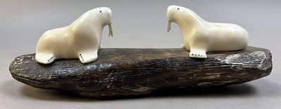 Walrus Tooth Carving. Please make sure you view all photos and ask any questions you may have! 