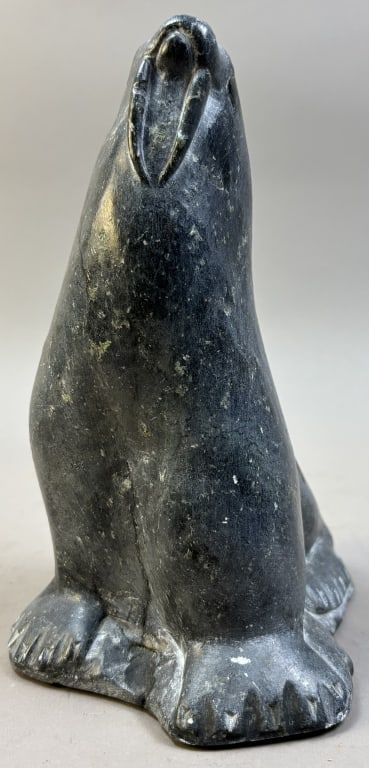 Lot 277: Inuit Soapstone Walrus Carving