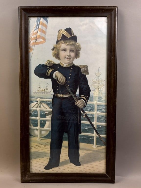 Lot 309: 1895 New York Child Sailor w/ Sword American Ship