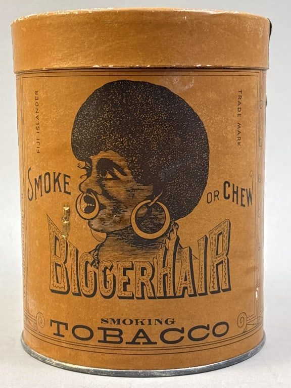 Lot 314: Antique Bigger Hair Smoking Tobacco Chew Bucket