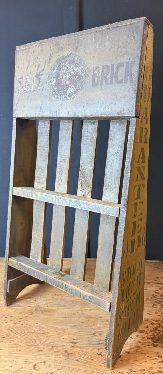 Lot 351: Blackman Salt Brick Store Advertising Display