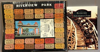 Riverview Amusement Park Book with Ticket Stubs. Measurements in photos PLEASE NOTE WE OFFER IN 