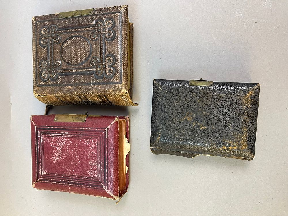 Lot 199: Lot of 3 Antique Photo Albums with Family Pictures