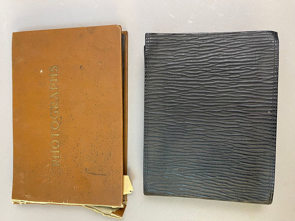 Lot 201: Pair of Vintage Photo Albums/Books w/ Family Photo