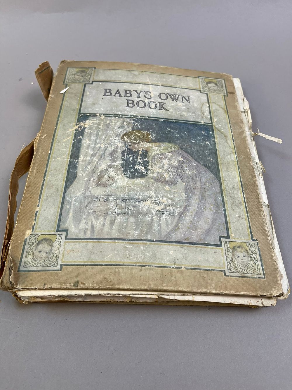 Lot 205: Antique 1913 Baby's Own Book Pictures w/ Records
