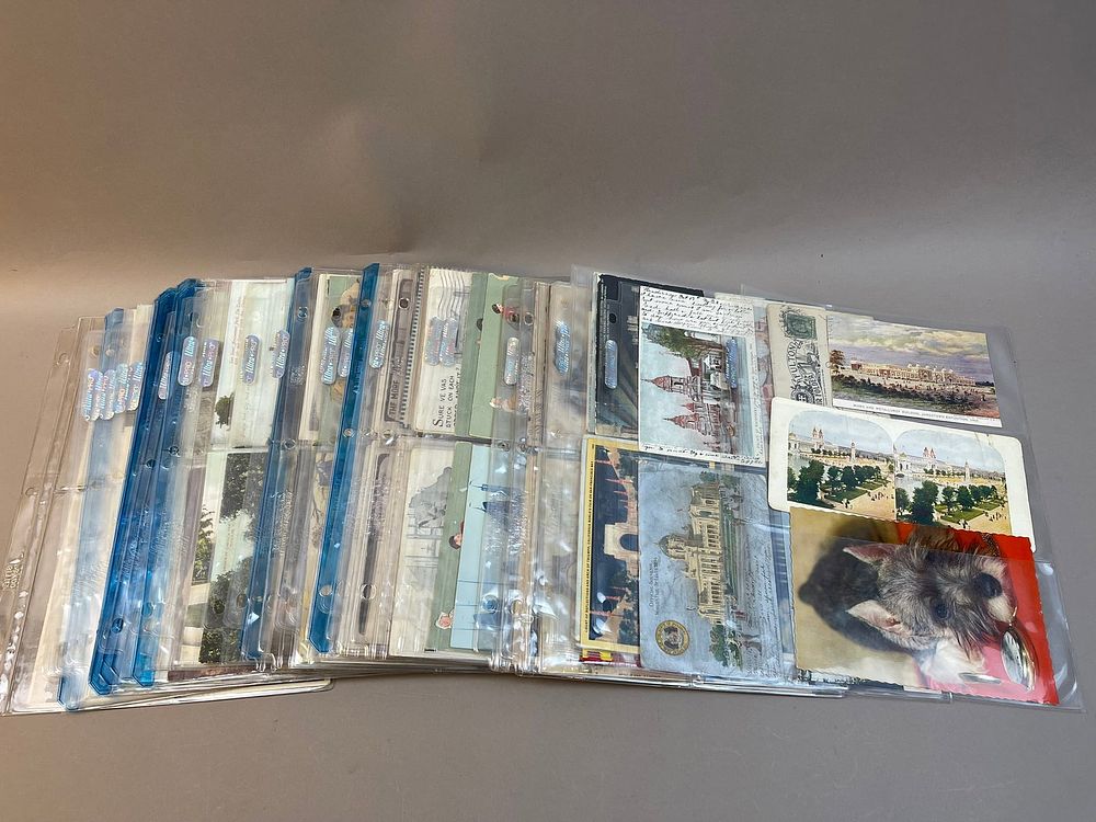 Lot 216: Lot of 188 Post Cards Wolds Fair Ohio Chicago Ill
