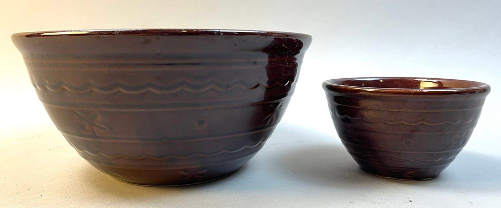 Lot 219: Pair of Marcrest Oven Proof Stoneware Bowls