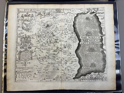 Antique 1650 Thomas Fuller Tribe Of Judah Map. Measurements in photos PLEASE NOTE WE OFFER IN 