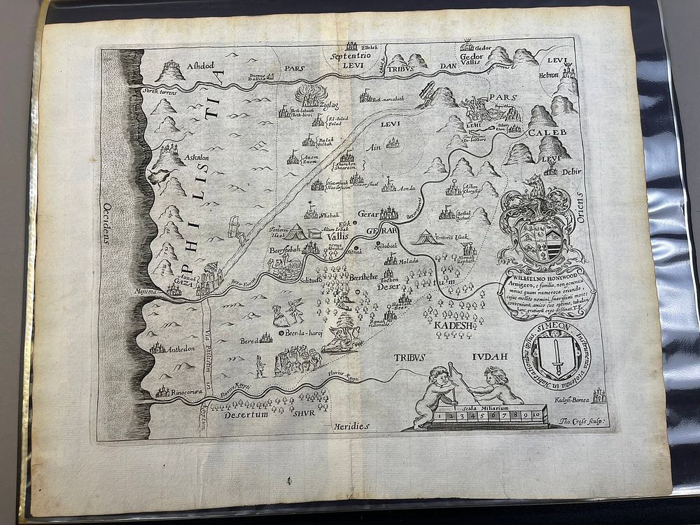 Lot 253: Tribe of Simeon 1650 Thomas Fuller Map Engraving