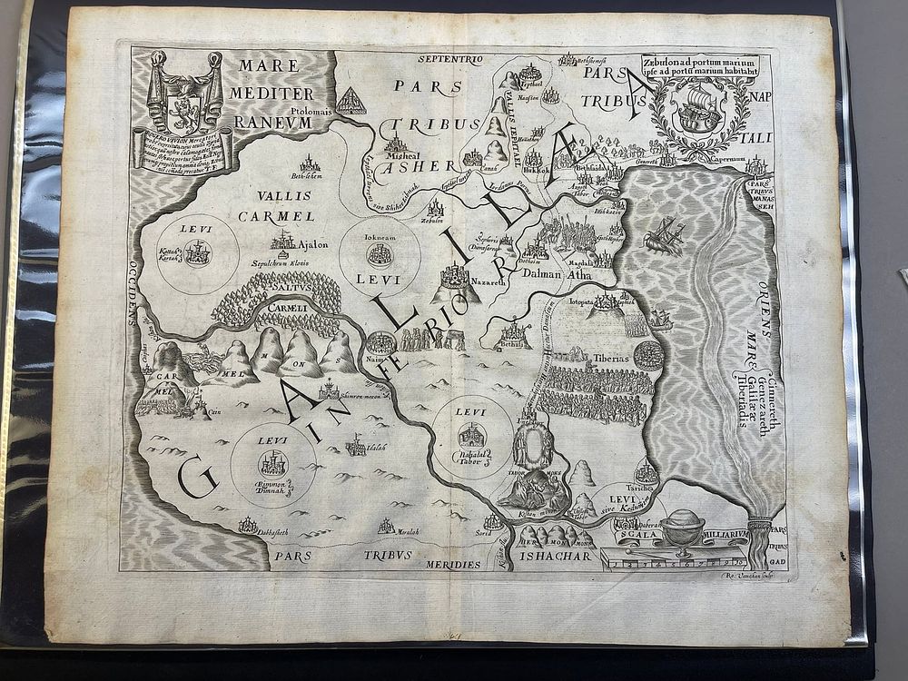 Lot 254: Antique Zebulon Tribal Territory Map Thomas Fuller