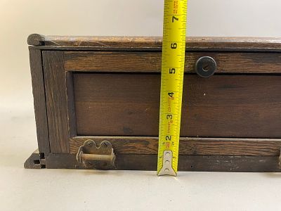 Antique Barber Medical Sterilizer Display Cabinet. Measurements in photos PLEASE NOTE WE OFFER 