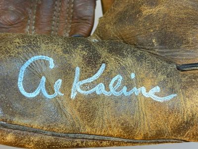 Al Kaline Signed JC Higgins 1632 Model Glove. JC Higgins 1632 model baseball glove. Al Kaline 