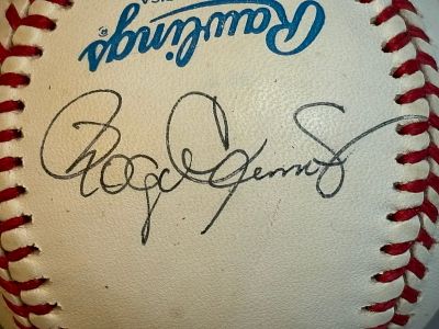 Roger Clemens Single Signed Rawlings Haiti Ball. Great original Clemens single signed. Strong 