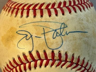 Jim Palmer Single Signed Rawlings Brown OAL Ball. Great original in person signed ball. 