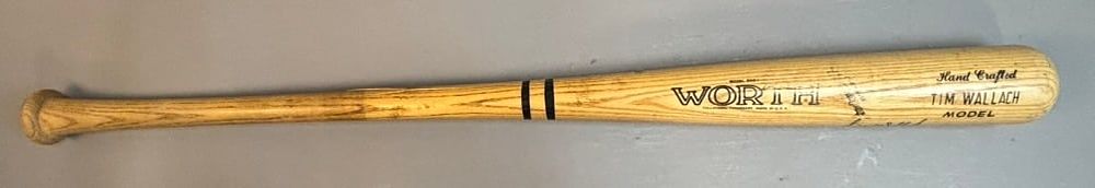 Lot 169: Tim Wallach Game Used & Signed Worth Baseball Bat