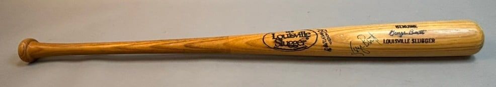 Lot 172: George Brett Louisville Sluger Signed Store Bat