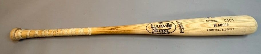 Lot 173: Jeff Blauser Game Used C300 & Signed Baseball Bat