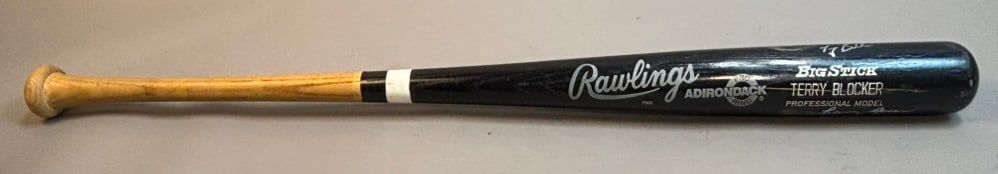 Lot 177: Terry Blocker Game Used Signed Braves Baseball Bat