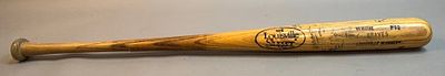 Atlanta Braves Game Used Signed Baseball Bat. Great game used bat that's signed by 3 Braves. 
