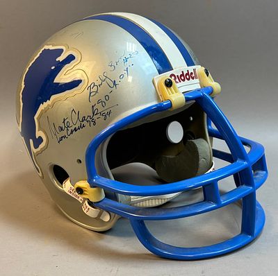 Detroit Lions Signed Sims Clark Football Helmet. See all photos. PLEASE SEE ALL PHOTOS AND USE 